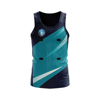 Sublimated Netball Singlet with Velcro Tabs - 175gsm Ultramesh