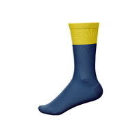 Crew Football Socks - Navy with Gold Top