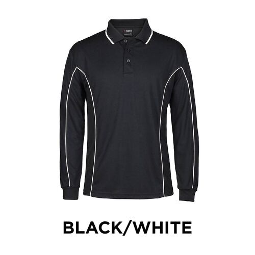 JBs Podium Piping Polo Shirt - Long Sleeve