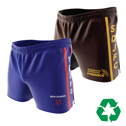 Sublimated Footy Shorts - 100% Recycled Polyester