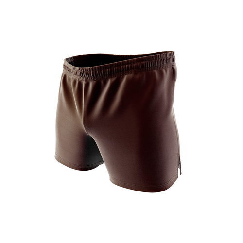 Footy Shorts - Brown [Size: Kids 4]