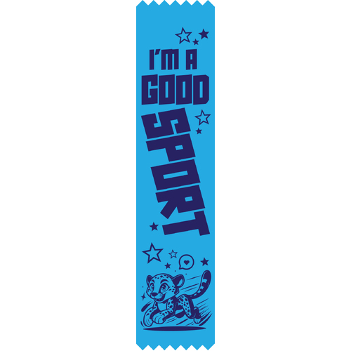 I'm a Good Sport Ribbon - Pack of 50 - With Pins Attached