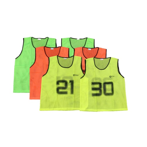Numbered Mesh Training Bibs / Singlet Set (21-30)