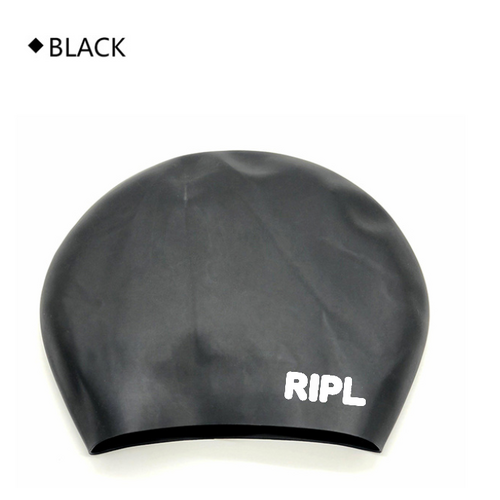 RIPL Seamless Silicone Swim Cap (55g) - Adults - Black