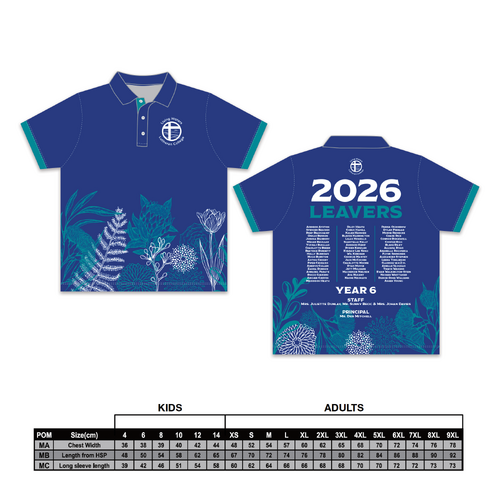 Living Waters Lutheran College Year 6 Leavers Polo (Orders close 10 December 2025)