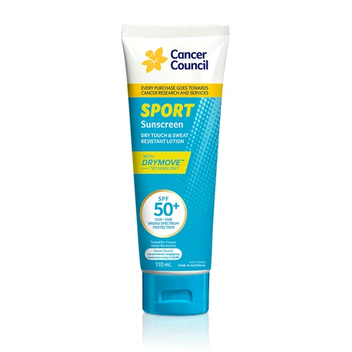Cancer Council Sport Sunscreen 50+ 110ml Tube 