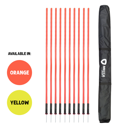 1 Piece Agility Pole - Set of 10 with Bag