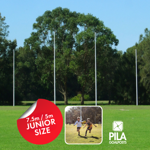 PILA 7.5m / 5m Junior AFL Goalposts