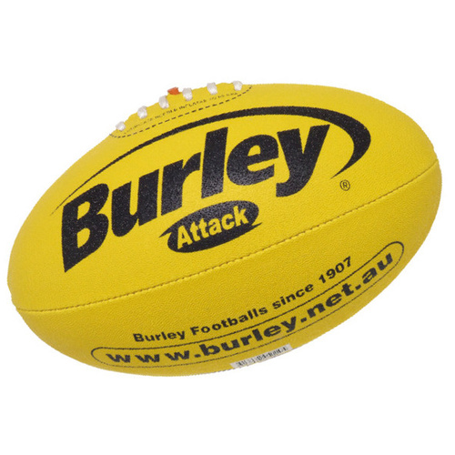 Burley Attack Synthetic Leather Football - Yellow