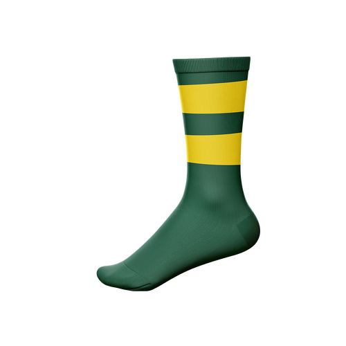 Crew Football Socks - Bottle with Gold Hoops