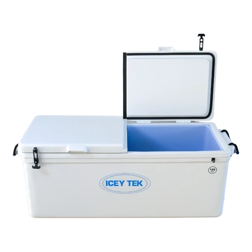Iceytek 160L White Split Lid Right  
