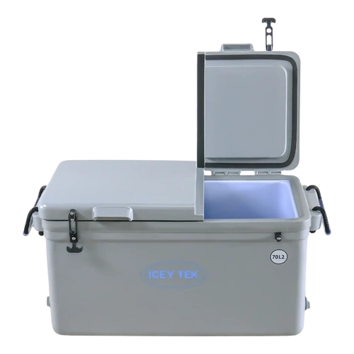 Iceytek 70L Grey Split Lid Right 