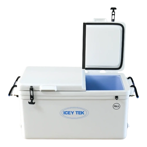 Iceytek 70L White Split Lid Right  