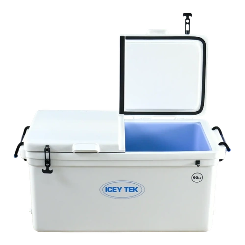 Iceytek 90L White Split Lid Right  