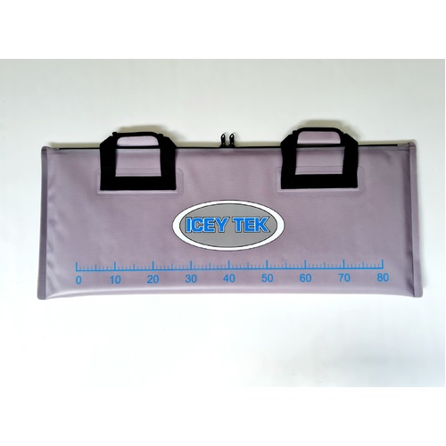 Iceytek Heavy Duty Fish Bag 100Cm Flat Shape 10Mm Foam Lt Grey 